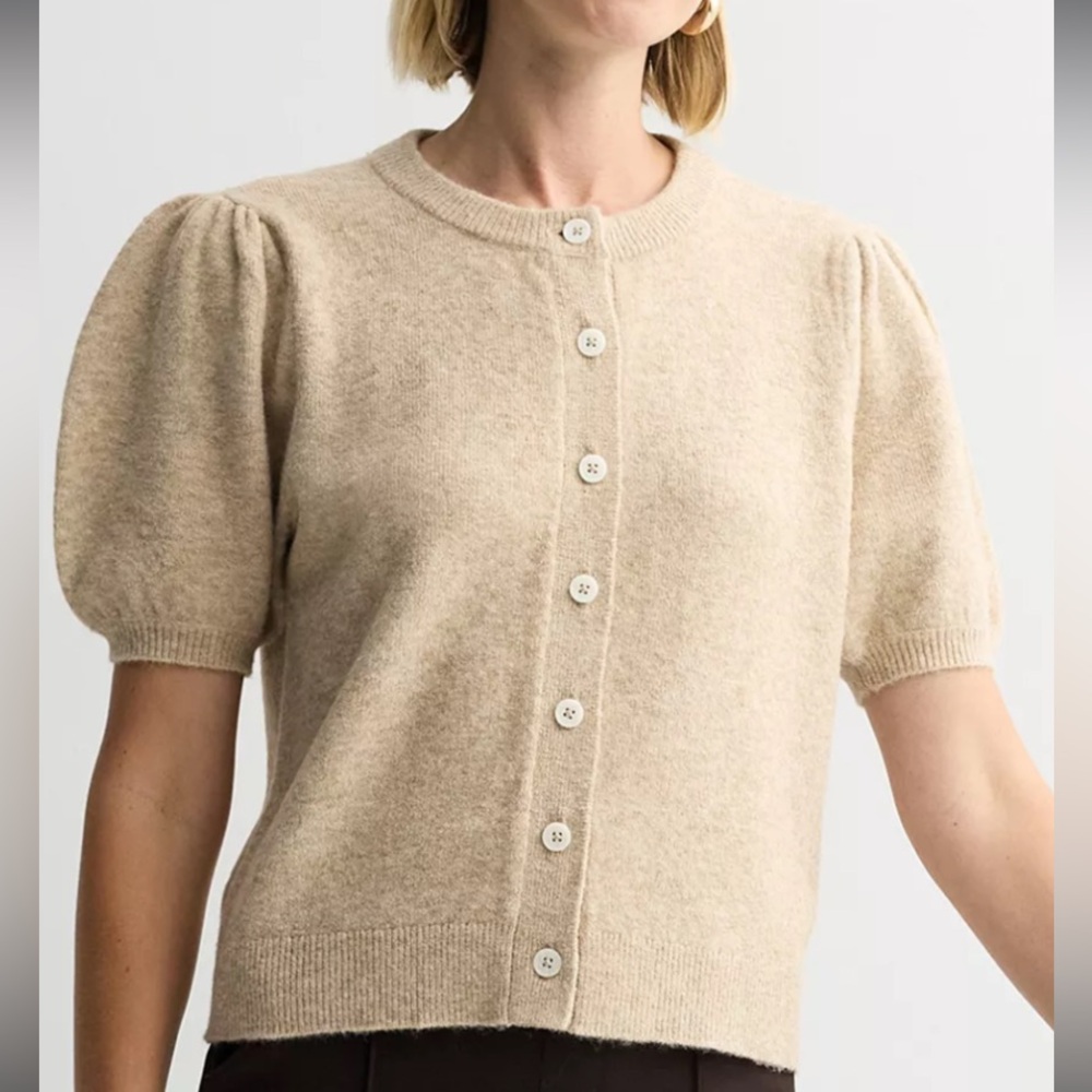 Women's Nine West Short Sleeve Cardigan size M - Picture 7 of 7
